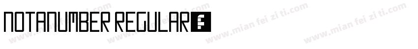 NotANumber Regular字体转换